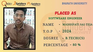 SUCCESS STORY OF QA SOFTWARE  ENGINEER | QSpiders/Jspiders | Chromepet Chennai