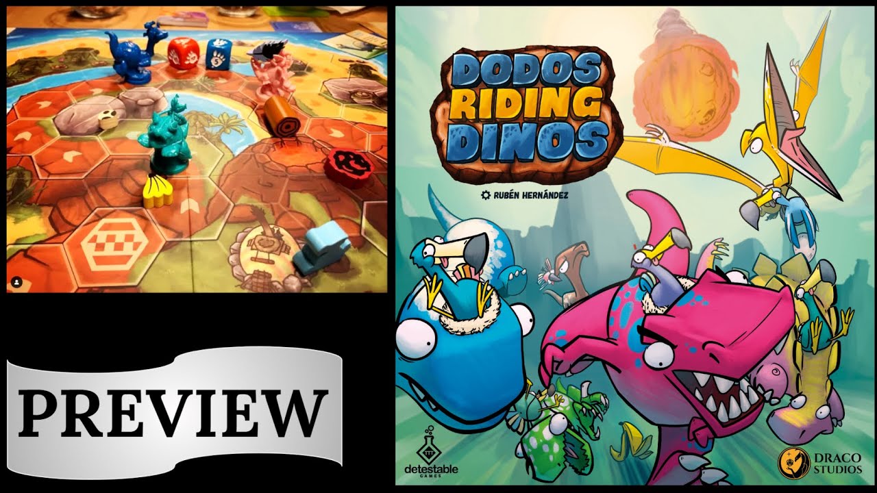 Dodos Riding Dinos reprint and new Dodo Dash expansion! by Detestable Games  — Kickstarter