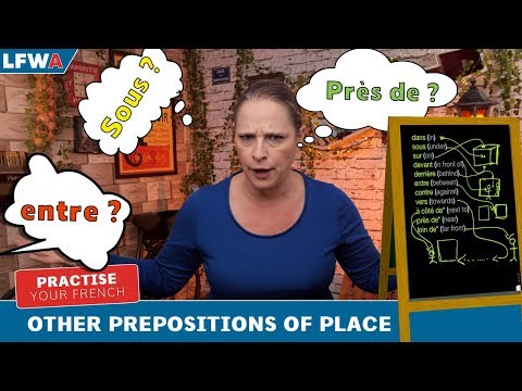 Practise your French Prepositions Part 2 - "Dans, sous, sur, devant..."