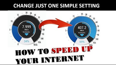 How to Speed up your Internet with 1 Simple Setting