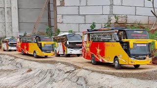 KONVOI BUS SUMATERA NPM DAN SEMPATI STAR || VERSI MINIATUR BUS RC