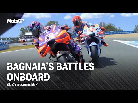 Видео: BIG Battles with Bagnaia in Jerez! ⚔️ | 2024 #SpanishGP