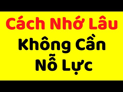 Video: Cách Ghi Nhớ Một Bài Thơ