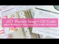 2025 Planner Setup + Q1 Goals & Worksheets | MakseLife Flagship Planner, Folio & Goals Toolkits