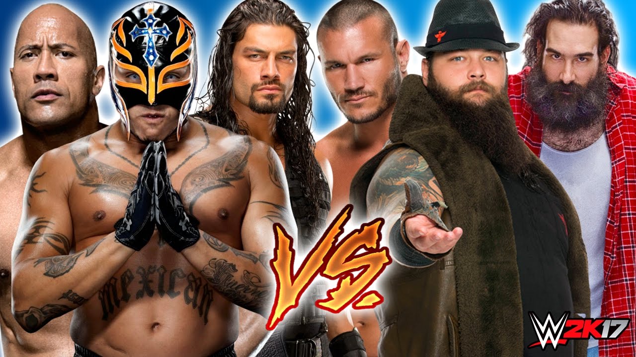 Roman Reigns Rey Mysterio The Rock Vs Bray Wyatt Randy
