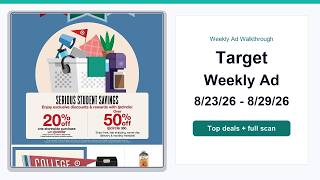 Target Weekly Ad 26 - 26 Best Deals