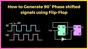 How to Generate 90 Degree Phase Shifted Signals using Flip-Flop ? | Digital Electronics