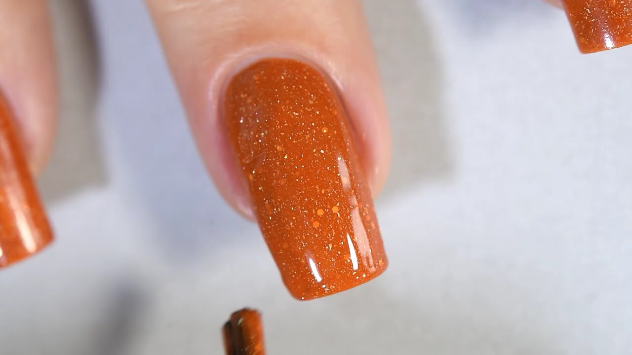 1. Burnt Orange Gel Nail Design Ideas - wide 11