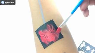 How to face paint with stencil for Beginners?--- Very Easy