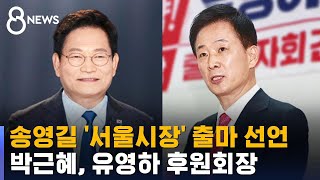 송영길 '서울시장' 출마 선언…박근혜, '복심' 후원 / SBS