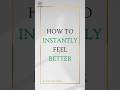 how to instantly feel better | Codecrushers #trending #coding #likeshort #viral #likeforlikes