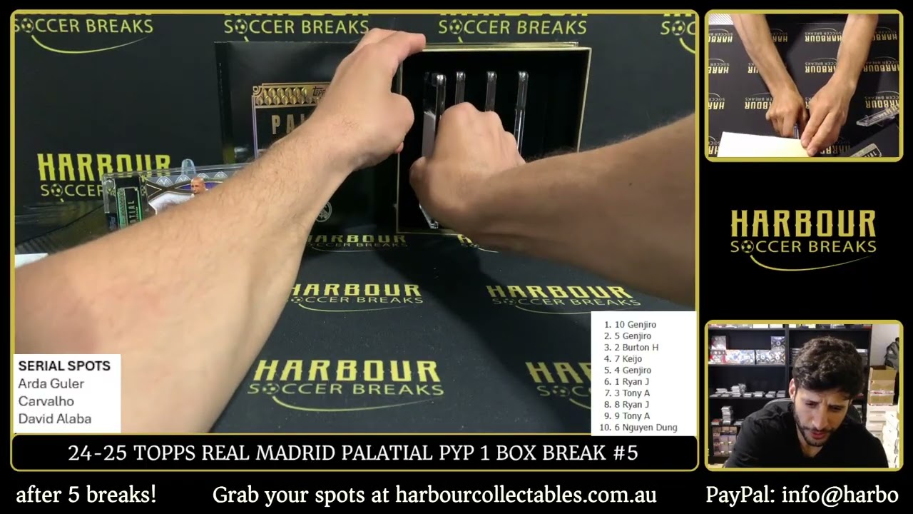 Break #5 - 24/25 Topps Real Madrid Palatial PYP 1 Box