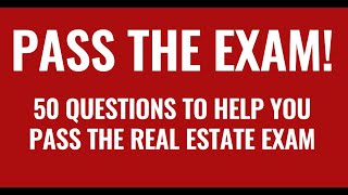 Real Estate Exam 2024  50 Questions To Pass The Real Estate Exam In 2024