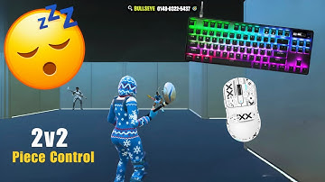 Fortnite 2v2 Piece Control😍 SteelSeries Apex Pro TKL ASMR💤