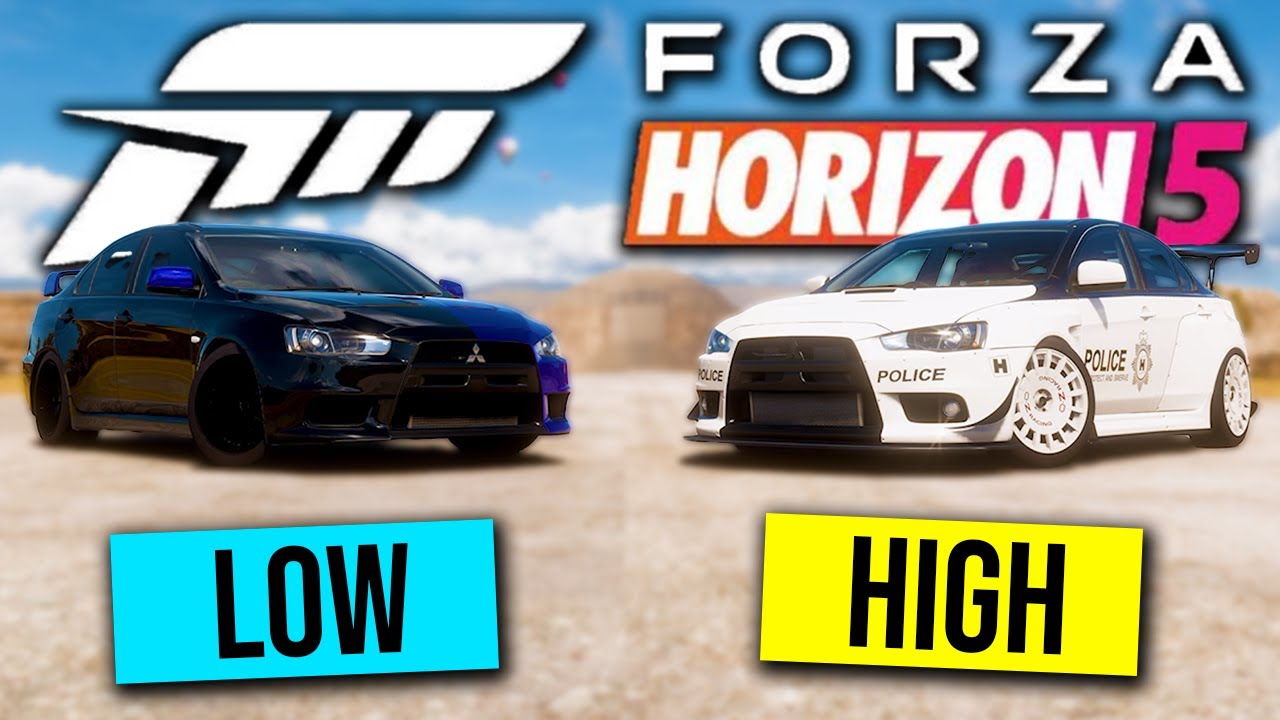 Forza Horizon 5: HI vs LOW vs MID Car Challenge!