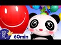 Learn Colors with Balloons +More Nursery Rhymes and Kids Songs | Little Baby Bum