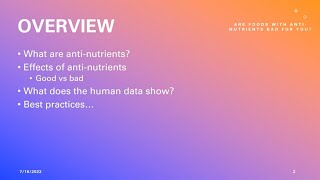 Are foods with anti-nutrients bad for you