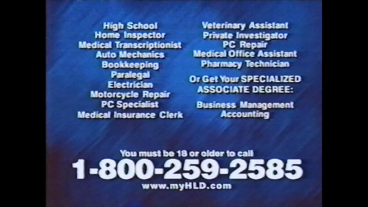 HLD (Harcourt Learning Direct) ad from 2000 YouTube