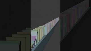 Domino effect. Blender practice. #animation #3danimation #shorts