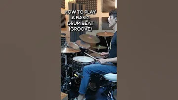 How To Play a Basic Drum Groove (beat) Beginner Drum Lesson