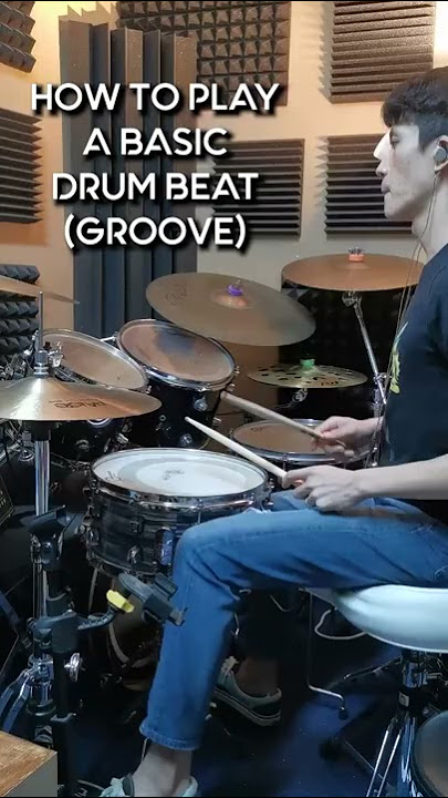How To Play a Basic Drum Groove (beat) Beginner Drum Lesson
