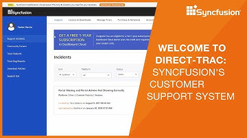 Welcome to Direct-Trac: Syncfusion