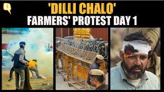 Farmers' Protest: Haryana Police Use Tear Gas, Water Cannons to Stop Farmers Headed to Delhi