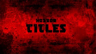 Horror / Crime Thriller Titles Template for After Effects || 4K Ready || Free Download