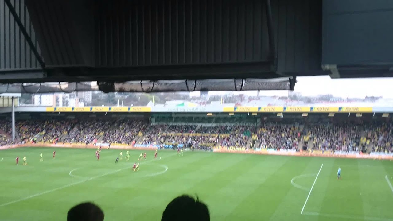 West Brom fans celebrating away at Norwich 2014 YouTube