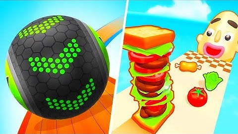 Going Balls Vs Sandwich Runner - All levels Gameplay Android iOS Ep 1