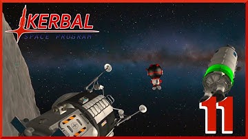 Return from Mun Surface [11]: Duna Mining Outpost: Kerbal Space Program Lightly Modded Career