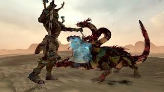 Hieroan And Bone Giant Vs Hydra And Chill Of Sontar Total War Warhammer 2