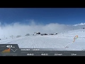 Спуск на сноуборде в Гудаури под 50 км/ч.