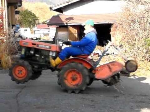 kubota tractor B6000 Wheelie - YouTube
