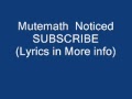 Mutemath noticed