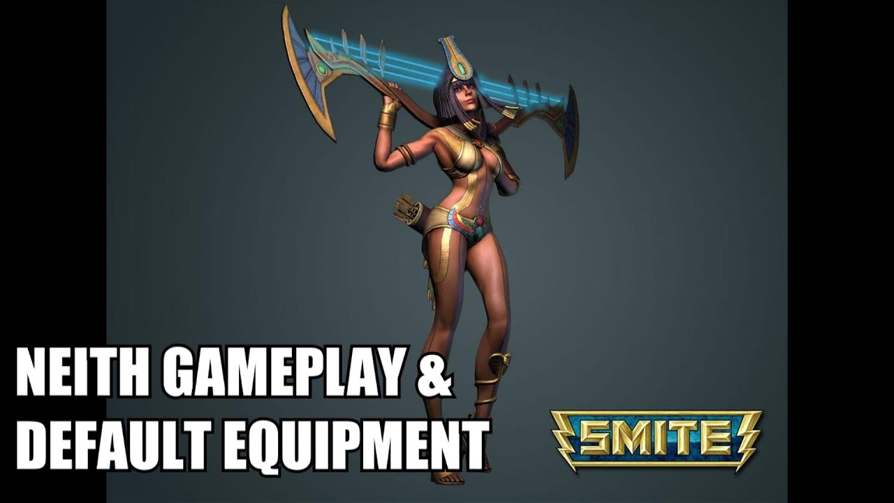 Smite Neith Overview And Default Equipment Set Youtube