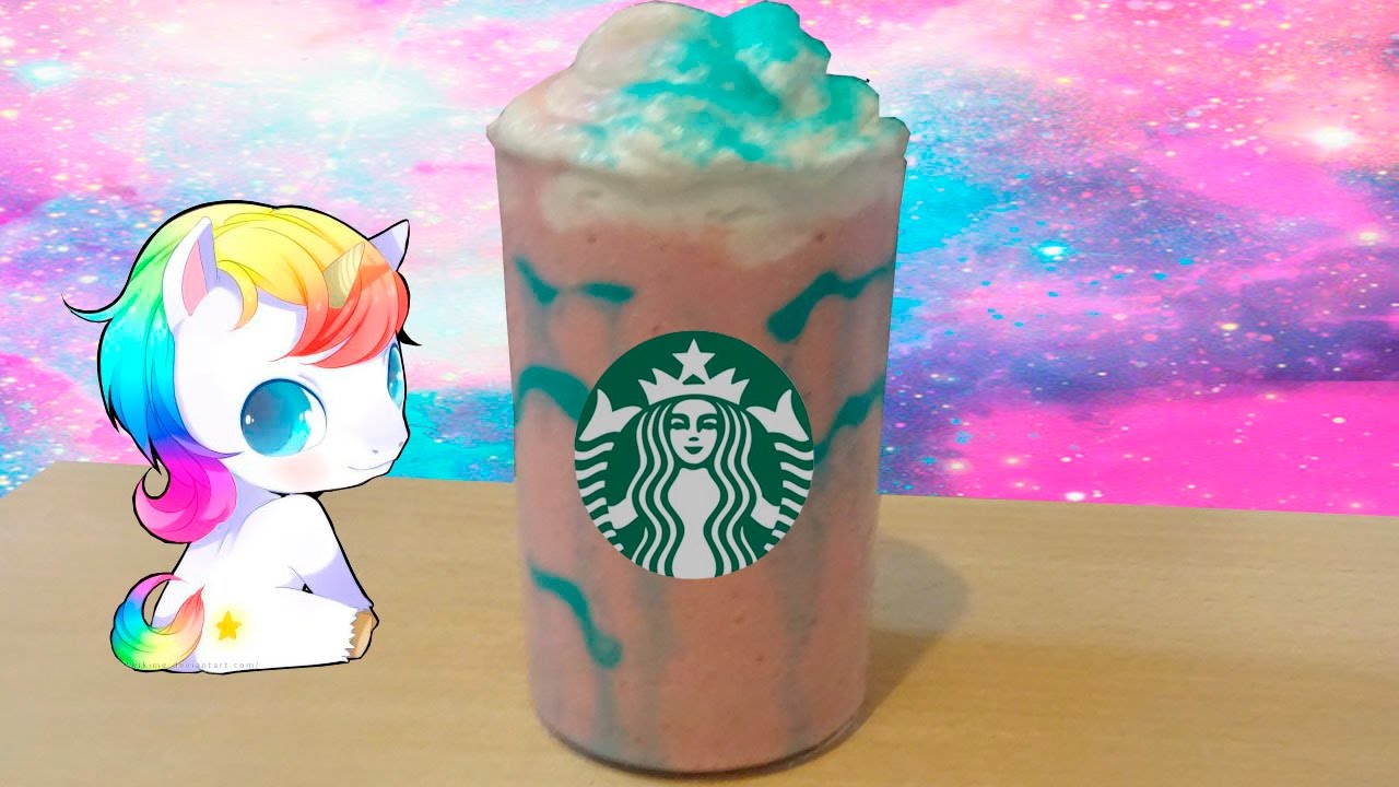 FRAPPUCCINO O FRAPPE UNICORNIO DE STARBUCKS RECETA
