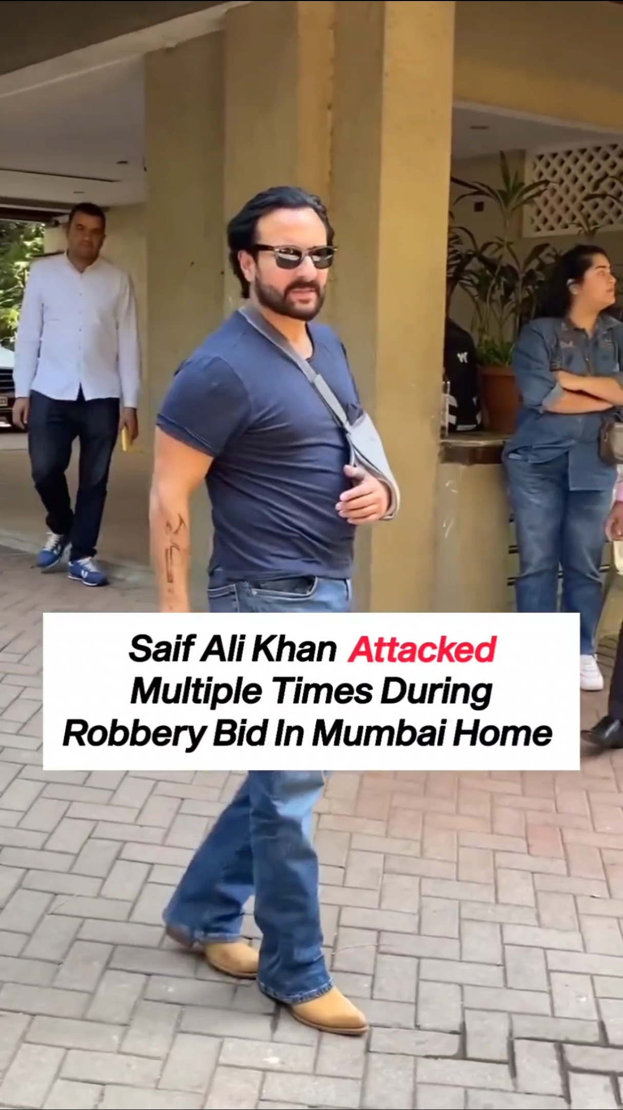 Saif Ali Khan INJURED In House After Being ATTACKED Multiple Times During Robbery Bid | #shorts