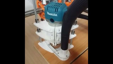 Mostly printed CNC - Initial test runs of the Sliding dust shoe