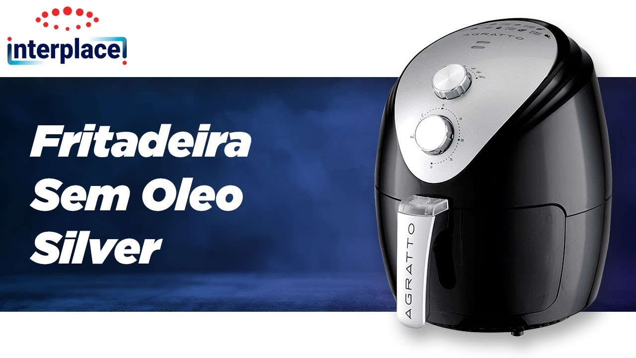 Fritadeira Sem Óleo Agratto Preto 1270w 2,5l Silver - LCG ELETRO