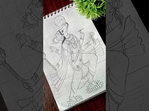 Tutorial: Vishnu Ji's Varaha Avatar drawing🙏|| Lord Varaha drawing|| #shorts