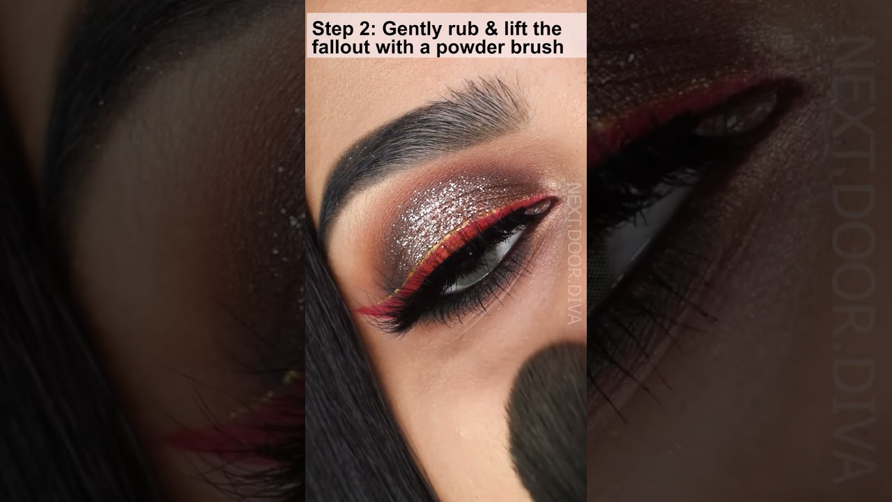 How to REMOVE EYESHADOW FALLOUT tutorial   