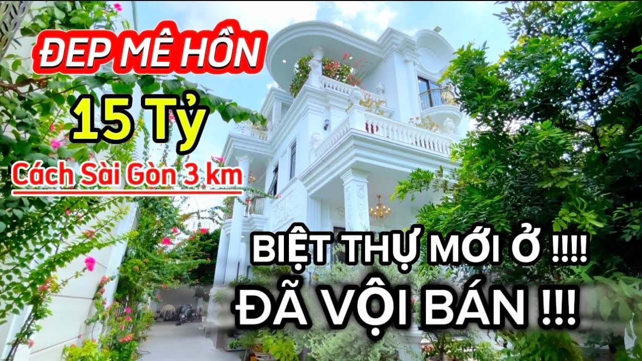 Biệt Thự Mới Ở Đã Vội Bán | Bán Biệt Thự Tại Vĩnh Phú Bình Dương Cách Sài Gòn 3 km