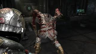 Dead Space 3(2013) Slasher(Circle form)'s idle motion in closely