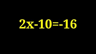 Solution to 2x-10=-16