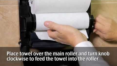 Compact Roll Towel Dispenser Loading Instructions