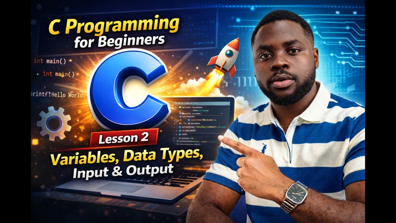 C Programming for Beginners (lesson 2) – Variables, Data Types, Input & Output