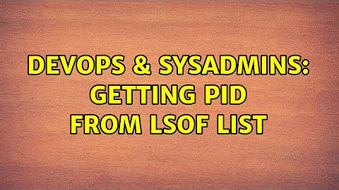 DevOps & SysAdmins: Getting PID from lsof list (2 Solutions!!)