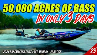 3 Days to BREAK DOWN 50,000 Acre Lake Murray - 2024 Bassmaster Elite (Practice) - UFB S4E23