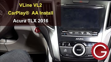 VLine CarPlay® Android Auto® installation Acura TLX 2014 2015 2016 2017 2019 2020 stereo removal